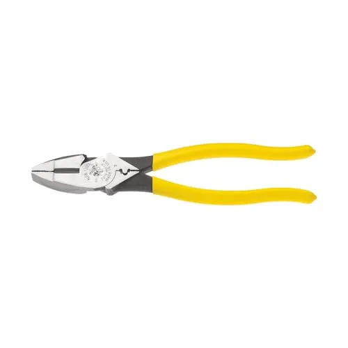 Klein Tools D213-9NE-CR Side Cutting Pliers with Crimper