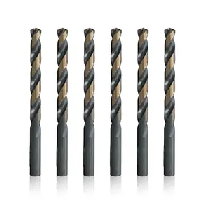 Drill America KFD31/64P6 31/64" High Speed Steel Black & Gold KFD Split