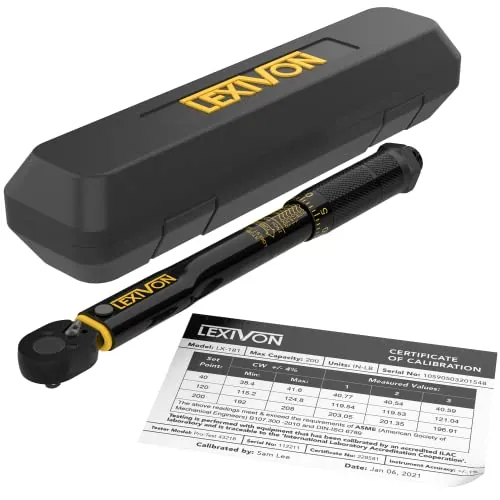 Lexivon Inch Pound Torque Wrench 1/4-Inch Drive