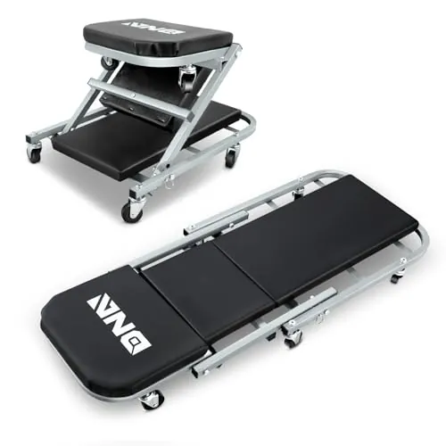 DNA Motoring TOOLS-00187 40 Inches 2 IN 1 Rolling Folding Car