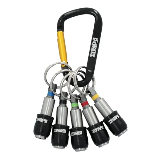 DeWalt Keyring Bit Holder Set 1/4 Inch Hex Bits